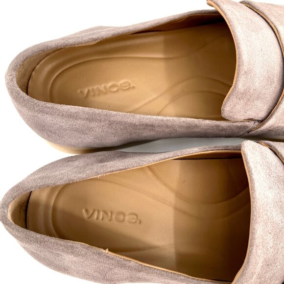 Vince Big Sur Suede Loafer Size 8.5M Smoke Grey Leather Lining Arch Support main image 13